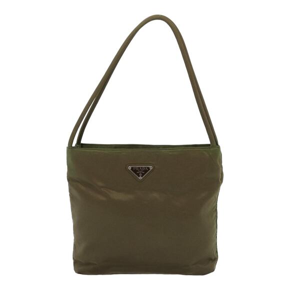 PRADA Hand Bag Nylon Khaki - Picture 2 of 13